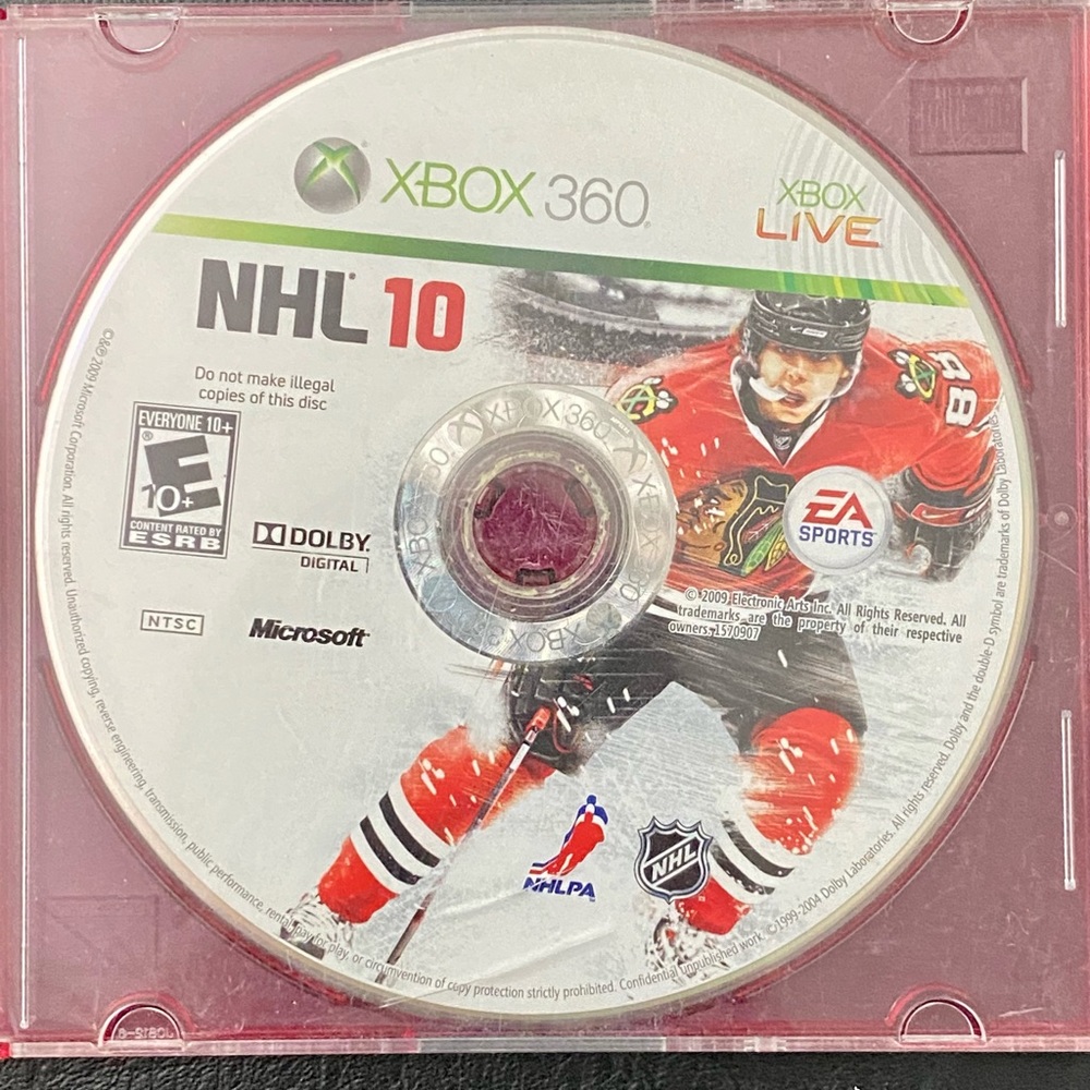Xbox 360 NHL 10 Game